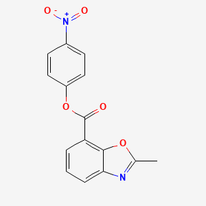 molecular formula C15H10N2O5 B6126755 4-nitrophenyl 2-methyl-1,3-benzoxazole-7-carboxylate 
