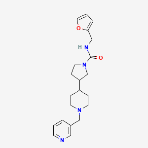 N-(2-furylmethyl)-3-[1-(3-pyridinylmethyl)-4-piperidinyl]-1-pyrrolidinecarboxamide