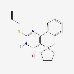 2-(allylthio)-3H-spiro[benzo[h]quinazoline-5,1'-cyclopentan]-4(6H)-one