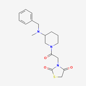 molecular formula C18H23N3O3S B6126793 3-(2-{3-[benzyl(methyl)amino]-1-piperidinyl}-2-oxoethyl)-1,3-thiazolidine-2,4-dione 