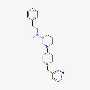 molecular formula C25H36N4 B6126820 N-methyl-N-(2-phenylethyl)-1'-(3-pyridinylmethyl)-1,4'-bipiperidin-3-amine 
