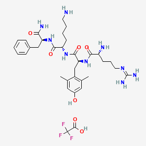 molecular formula C₃₄H₅₀F₃N₉O₇ B612683 依拉米普肽（三氟乙酸） CAS No. 1606994-55-1