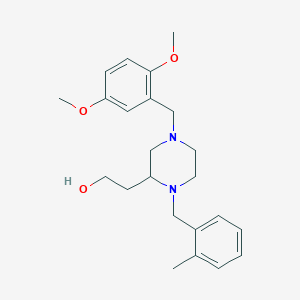 2-[4-(2,5-dimethoxybenzyl)-1-(2-methylbenzyl)-2-piperazinyl]ethanol