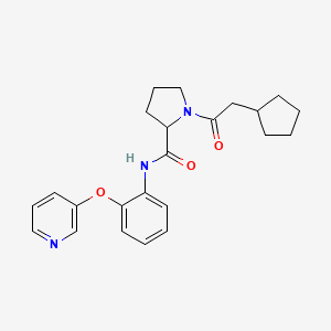 1-(cyclopentylacetyl)-N-[2-(3-pyridinyloxy)phenyl]prolinamide