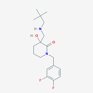 molecular formula C18H26F2N2O2 B6126894 1-(3,4-difluorobenzyl)-3-{[(2,2-dimethylpropyl)amino]methyl}-3-hydroxy-2-piperidinone 