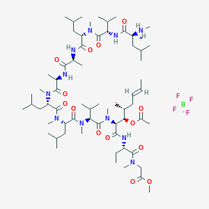 molecular formula C₆₅H₁₁₈BF₄N₁₁O₁₄ B612691 Cyclosporin A-Derivative 1 CAS No. 1487360-85-9