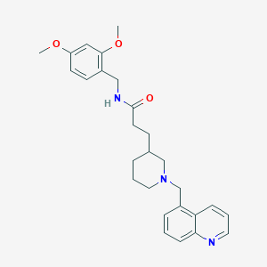 N-(2,4-dimethoxybenzyl)-3-[1-(5-quinolinylmethyl)-3-piperidinyl]propanamide