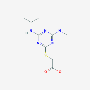 methyl {[4-(sec-butylamino)-6-(dimethylamino)-1,3,5-triazin-2-yl]thio}acetate