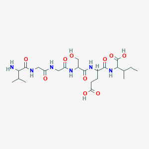 molecular formula C₂₃H₄₀N₆O₁₀ B612698 C 反应蛋白 (CRP) (77-82) CAS No. 130349-01-8