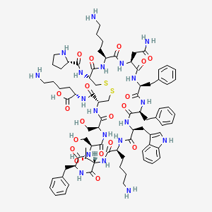molecular formula C₈₁H₁₁₃N₁₉O₁₉S₂ B612702 Cortistatin14 CAS No. 193829-96-8
