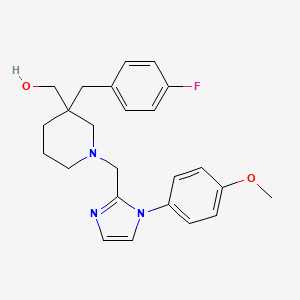 (3-(4-fluorobenzyl)-1-{[1-(4-methoxyphenyl)-1H-imidazol-2-yl]methyl}-3-piperidinyl)methanol