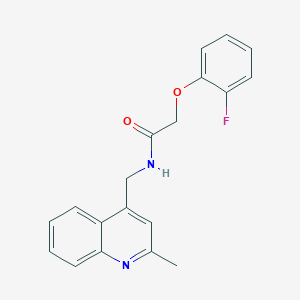 2-(2-fluorophenoxy)-N-[(2-methyl-4-quinolinyl)methyl]acetamide