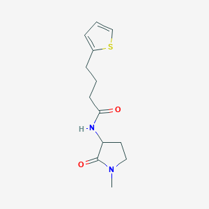 molecular formula C13H18N2O2S B6127091 N-(1-methyl-2-oxo-3-pyrrolidinyl)-4-(2-thienyl)butanamide 