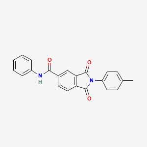 2-(4-methylphenyl)-1,3-dioxo-N-phenyl-5-isoindolinecarboxamide