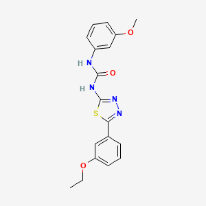 molecular formula C18H18N4O3S B6127169 N-[5-(3-ethoxyphenyl)-1,3,4-thiadiazol-2-yl]-N'-(3-methoxyphenyl)urea 