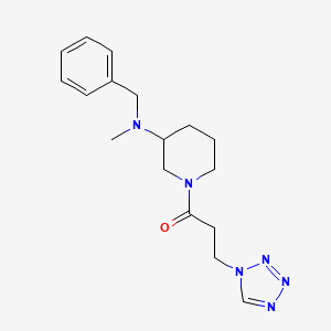 molecular formula C17H24N6O B6127180 N-benzyl-N-methyl-1-[3-(1H-tetrazol-1-yl)propanoyl]-3-piperidinamine 