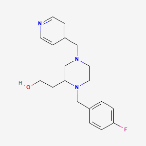 2-[1-(4-fluorobenzyl)-4-(4-pyridinylmethyl)-2-piperazinyl]ethanol