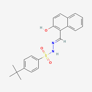 4-tert-butyl-N'-[(2-hydroxy-1-naphthyl)methylene]benzenesulfonohydrazide