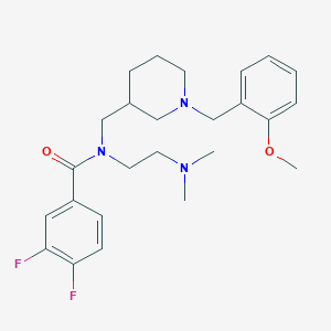 N-[2-(dimethylamino)ethyl]-3,4-difluoro-N-{[1-(2-methoxybenzyl)-3-piperidinyl]methyl}benzamide