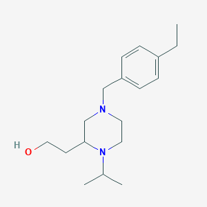 2-[4-(4-ethylbenzyl)-1-isopropyl-2-piperazinyl]ethanol