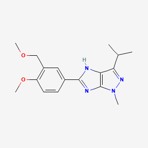 3-isopropyl-5-[4-methoxy-3-(methoxymethyl)phenyl]-1-methyl-1,4-dihydroimidazo[4,5-c]pyrazole