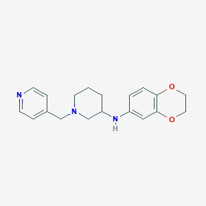 molecular formula C19H23N3O2 B6127364 N-(2,3-dihydro-1,4-benzodioxin-6-yl)-1-(4-pyridinylmethyl)-3-piperidinamine 