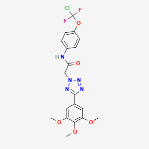 molecular formula C19H18ClF2N5O5 B6127397 N-{4-[chloro(difluoro)methoxy]phenyl}-2-[5-(3,4,5-trimethoxyphenyl)-2H-tetrazol-2-yl]acetamide 