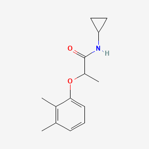 molecular formula C14H19NO2 B6127417 N-cyclopropyl-2-(2,3-dimethylphenoxy)propanamide 