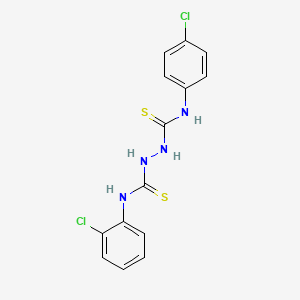 N-(2-chlorophenyl)-N'-(4-chlorophenyl)hydrazine-1,2-dicarbothioamide