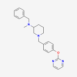 molecular formula C24H28N4O B6127444 N-benzyl-N-methyl-1-[4-(2-pyrimidinyloxy)benzyl]-3-piperidinamine 