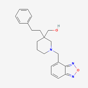 [1-(2,1,3-benzoxadiazol-4-ylmethyl)-3-(2-phenylethyl)-3-piperidinyl]methanol