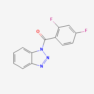 molecular formula C13H7F2N3O B6127468 1-(2,4-difluorobenzoyl)-1H-1,2,3-benzotriazole 