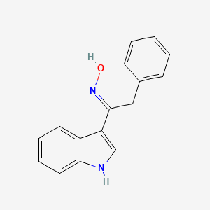 molecular formula C16H14N2O B6127525 1-(1H-indol-3-yl)-2-phenylethanone oxime 