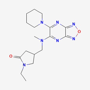 1-ethyl-4-({methyl[6-(1-piperidinyl)[1,2,5]oxadiazolo[3,4-b]pyrazin-5-yl]amino}methyl)-2-pyrrolidinone