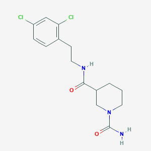 N~3~-[2-(2,4-dichlorophenyl)ethyl]-1,3-piperidinedicarboxamide