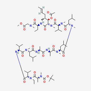 molecular formula C74H132N12O17 B612759 Alisporivir intermediate-1 