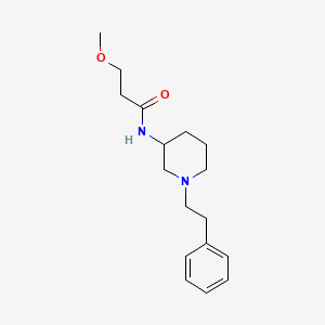 3-methoxy-N-[1-(2-phenylethyl)-3-piperidinyl]propanamide