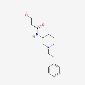 molecular formula C17H26N2O2 B6127617 3-methoxy-N-[1-(2-phenylethyl)-3-piperidinyl]propanamide 