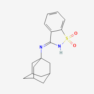 molecular formula C17H20N2O2S B6127631 N-1-adamantyl-1,2-benzisothiazol-3-amine 1,1-dioxide 