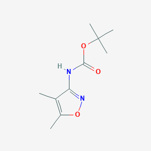 molecular formula C10H16N2O3 B061277 tert-Butyl (4,5-dimethylisoxazol-3-yl)carbamate CAS No. 174078-98-9