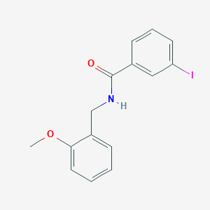 molecular formula C15H14INO2 B6127700 3-iodo-N-(2-methoxybenzyl)benzamide 