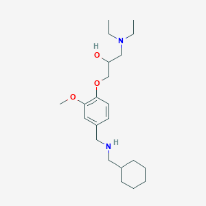 1-(4-{[(cyclohexylmethyl)amino]methyl}-2-methoxyphenoxy)-3-(diethylamino)-2-propanol