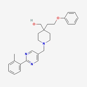 [1-{[2-(2-methylphenyl)-5-pyrimidinyl]methyl}-4-(2-phenoxyethyl)-4-piperidinyl]methanol