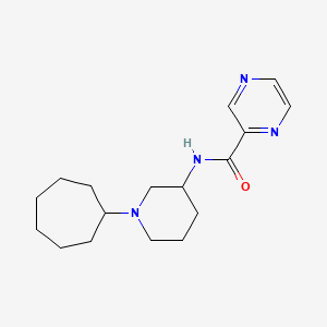 N-(1-cycloheptyl-3-piperidinyl)-2-pyrazinecarboxamide