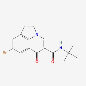 molecular formula C16H17BrN2O2 B6127772 8-bromo-N-(tert-butyl)-6-oxo-1,2-dihydro-6H-pyrrolo[3,2,1-ij]quinoline-5-carboxamide 