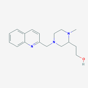 2-[1-methyl-4-(2-quinolinylmethyl)-2-piperazinyl]ethanol