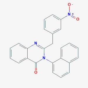 molecular formula C25H17N3O3 B6127862 3-(1-naphthyl)-2-(3-nitrobenzyl)-4(3H)-quinazolinone 