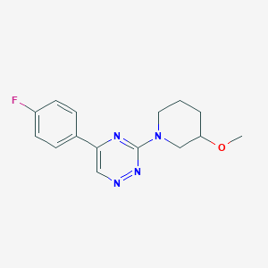 5-(4-fluorophenyl)-3-(3-methoxy-1-piperidinyl)-1,2,4-triazine