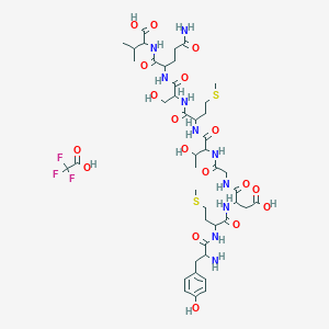 molecular formula C₄₂H₆₆N₁₀O₁₆S₂ B612788 [Asp371]-Tyrosinase (369-377), human CAS No. 168650-46-2