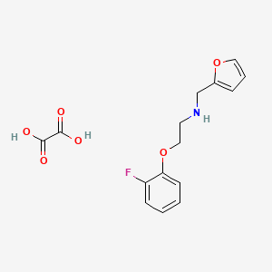 molecular formula C15H16FNO6 B6127891 [2-(2-fluorophenoxy)ethyl](2-furylmethyl)amine oxalate 